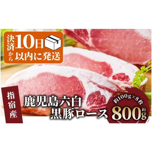 ふるさと納税 鹿児島県 指宿市 【10営業日以内に発送】かごしま黒豚ロースとんかつ用約100g×8枚...