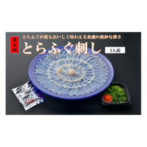 ふるさと納税 福岡県 田川市 とらふぐ刺し（３人前）※【離島への配送不可】※
