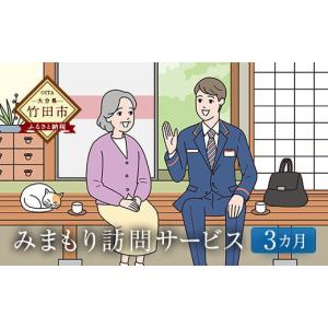 ふるさと納税 大分県 竹田市 みまもり訪問サービス（3カ月） 郵便局のみまもりサービス 代行 見守り