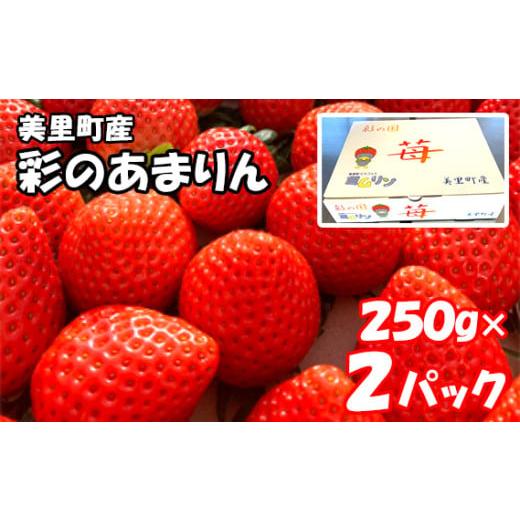 ふるさと納税 いちご 埼玉県 美里町 美里町産いちご 彩のあまりん （250g以上×2パック） ／ ...