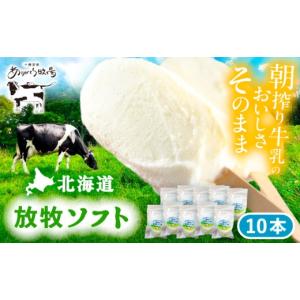 ふるさと納税 菓子 アイス 北海道 足寄町 ＼TVで話題／北海道 朝搾り 放牧ソフト 80ml×10本　《足寄町》 ありがとう牧場 BEAH005 アイス あいす aisu アイス…