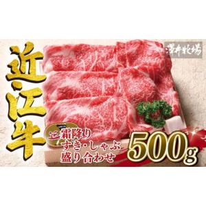 ふるさと納税 滋賀県 竜王町 近江牛 霜降り すき焼き しゃぶしゃぶ  500g 冷凍 ロース カタ...