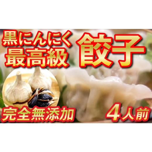 ふるさと納税 高知県 須崎市 有機 黒 ニンニク と 四万十 豚 で作った 最高級 餃子 （ 4パッ...