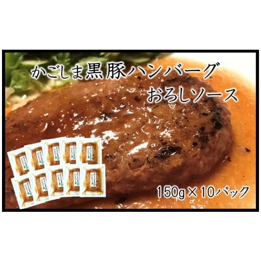 ふるさと納税 鹿児島県 南九州市 052-25 かごしま黒豚ハンバーグおろしソース10個