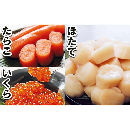 ふるさと納税 北海道 根室市 A-10047 お刺身用ほたて貝柱500g×1P・醤油いくら100g×...