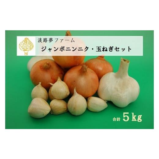 ふるさと納税 セット・詰合せ 兵庫県 南あわじ市 ジャンボニンニク・玉ねぎセット５ｋｇ