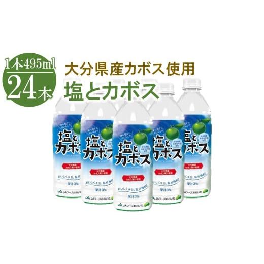 ふるさと納税 大分県 中津市 塩とカボス 495ml×24本 大分県産かぼす 水分補給 スポーツ飲料...