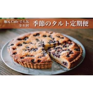 ふるさと納税 ケーキ・カステラ タルト 宮崎県 新富町 地元Cafeで人気 季節のタルト定期便 偶数月配送 全6回 F65