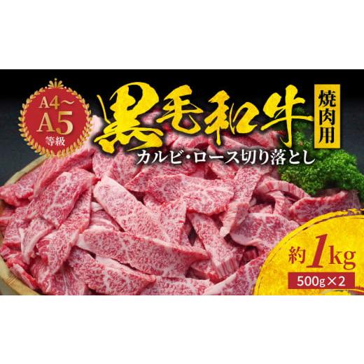 ふるさと納税 熊本県 天草市 S001-024_A4〜A5等級 黒毛和牛 焼肉 カルビ ロース 切り...