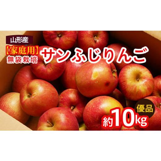 ふるさと納税 りんご 山形県 山形市 家庭用 無袋栽培ふじりんご 優品 約10kg入り りんご リ...
