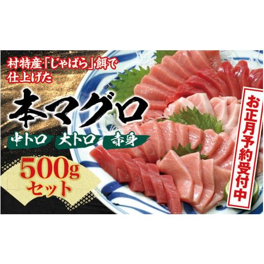 ふるさと納税 マグロ 和歌山県 北山村 本マグロ（養殖）トロ＆赤身セット 500g　 年末発送（12...