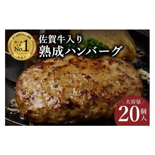 ふるさと納税 佐賀県 伊万里市 佐賀牛入り 熟成 ハンバーグ 約120ｇ×20個 J924