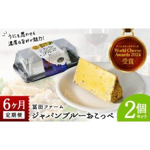 ふるさと納税 加工品等 チーズ 北海道 興部町 牧場から直送『ジャパンブルーおこっぺ2個セット』6ヶ月定期便 22012