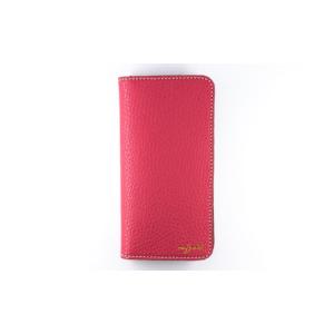 ふるさと納税 小物 福岡県 大川市 maf pinto アイフォーンケース 本革 日本製 (iPhone SE 第2世代 ／ 8 ／ 7, ) ADRIA LINE ピンク ピンク