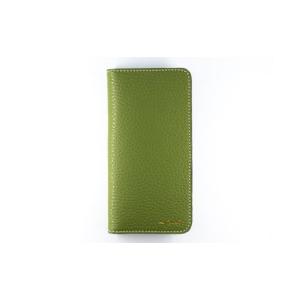 ふるさと納税 小物 福岡県 大川市 maf pinto アイフォーンケース 本革 日本製 (iPhone SE 第2世代 ／ 8 ／ 7, ) ADRIA LINE グリーンティー グリーンティー