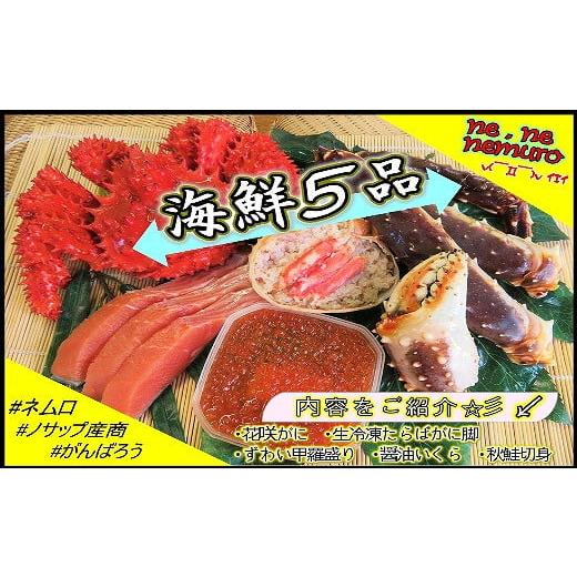 ふるさと納税 カニ タラバガニ 北海道 根室市 E-59003 海鮮5品セットB