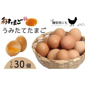 ふるさと納税 卵（鶏、烏骨鶏等） 埼玉県 久喜市 卵 彩たまご うみたてたまご30個入り 化粧箱 80サイズ ｜ 養鶏場直送 新鮮 卵 たまご タマゴ 玉子 生卵 鶏卵 …