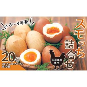 ふるさと納税 卵加工品 山形県 - とろ〜り半熟 スモッち詰合せ20個セット 燻製 半熟 卵 国産 お取り寄せ 名産品 山形発 くんせい 味付き 塩味 たまご すもっち…