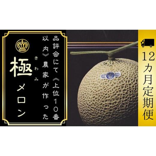 ふるさと納税 静岡県 袋井市 【12ヶ月定期便】数量限定！『クラウンメロン ”極メロン” 1玉 』 ...