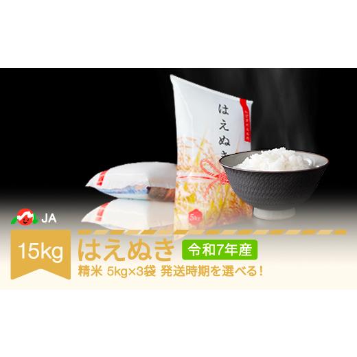 ふるさと納税 米 はえぬき 山形県 村山市  先行予約 新米 米 15kg 5kg×3 はえぬき 精...