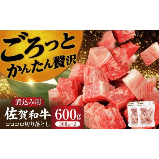 ふるさと納税 牛肉 佐賀県 嬉野市  佐賀和牛 コロコロ 切落し 300g ×2袋 サイコロ 佐賀和...