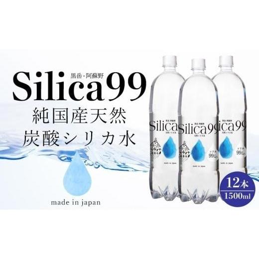 ふるさと納税 大分県 由布市 天然炭酸水Silica99　1500ml×12本