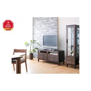 ふるさと納税 家具 収納家具 北海道 旭川市 旭川家具　クリエイトファニチャー　Ｗ＆Ｂローボード 国産 無垢 インテリア 木製 収納 モダン ヴィンテージ テレ…