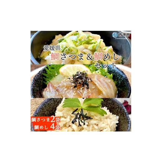 ふるさと納税 魚貝類 愛媛県 西予市 愛媛県　鯛さつま＆鯛めしセット（鯛さつま２袋・鯛めし４袋）