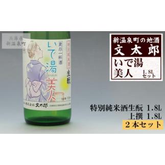 ふるさと納税 兵庫県 新温泉町 [新温泉町の地酒]いで湯美人「特別純米酒生もと／上撰」セット(1.8...