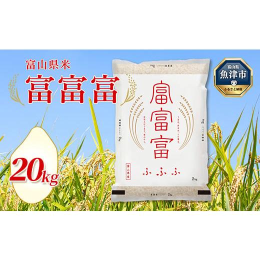 ふるさと納税 米 富山県 魚津市  令和7年度米 富山県産米「富富富」20kg（5kg×4袋）（精米...