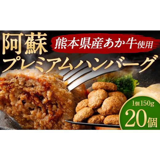 ふるさと納税 熊本県 高森町 阿蘇プレミアムハンバーグ 150g ×20個 計3kg くまもとあか牛...