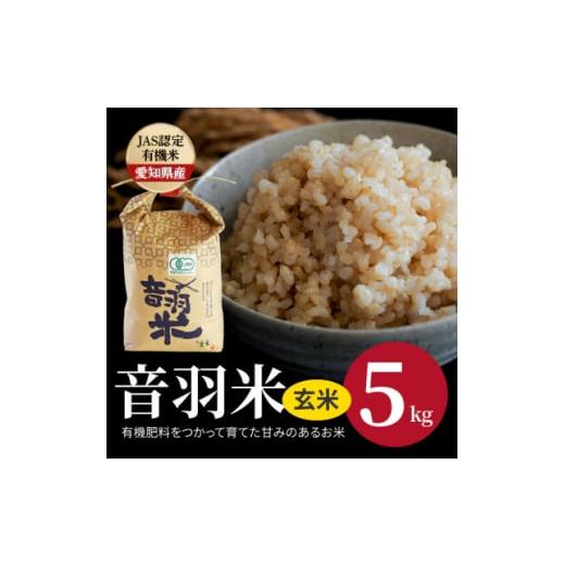 ふるさと納税 愛知県 豊川市 令和5年産　音羽米有機JAS 玄米5kg【1255429】