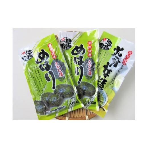 ふるさと納税 三重県 熊野市 熊野特産　たかな漬「めはり」100ｇ×5袋　きざみ用100g×5袋【化...