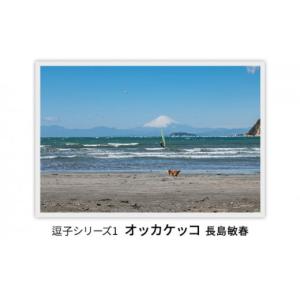 ふるさと納税 雑貨・日用品 写真 神奈川県 逗子市 写真家長島敏春　オリジナルプリント「逗子シリーズ1　オッカケッコ」フレーム付き No.5875-0584