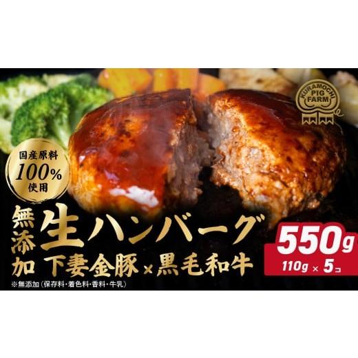 ふるさと納税 肉 ハンバーグ 茨城県 下妻市 ハンバーグ 無添加 約550g (約110g×5個) ...