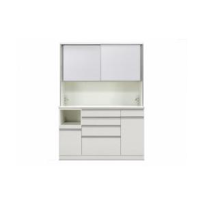 ふるさと納税 家具 収納家具 福岡県 大川市 シュシュH キッチンボード ハイタイプ 幅150cm カップボード オープンボード 引き戸 食器棚 完成品 ダイニングボー…