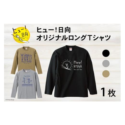 ふるさと納税 服 宮崎県 日向市 Tシャツ 長袖 ヒュー 日向 オリジナル ロングＴシャツ 1枚 オ...