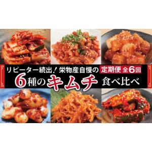 ふるさと納税 加工品等 キムチ 大阪府 泉佐野市 リピーター続出 6種 キムチ食べ比べ 定期便 全6回 毎月配送コース 高評価 人気 惣菜 きむち 漬物 韓国グルメ …