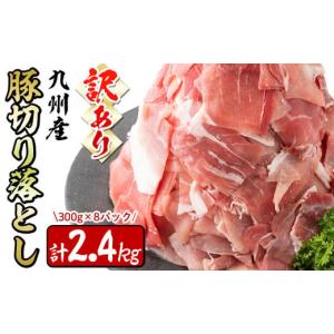 ふるさと納税 鹿児島県 志布志市 【訳あり・生産者応援企画】九州産 豚切り落とし肉＜計2.4kg(300ｇ×8P)＞ a0-288