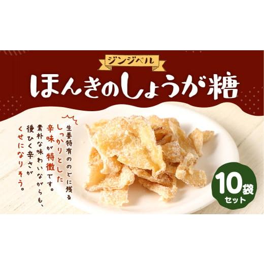 ふるさと納税 熊本県 合志市 ほんきのしょうが糖 40g×10袋 セット しょうが 生姜 和菓子