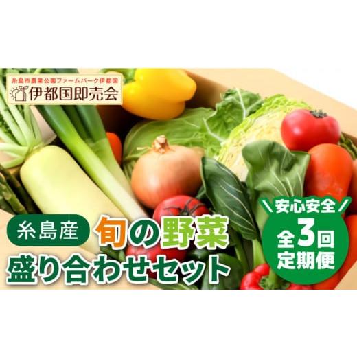 ふるさと納税 福岡県 糸島市 【 全3回 定期便 】 福岡県 糸島産 旬 の 野菜 盛り合わせ セッ...