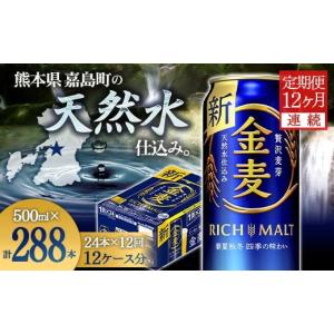 ふるさと納税 熊本県 嘉島町 FKK19-790 【12ヶ月連続】サントリー金麦500ml×1ケース(24本） 熊本県 嘉島町 ビール