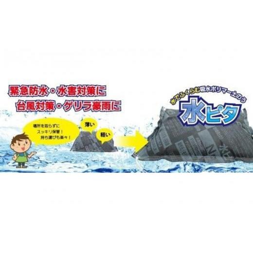 ふるさと納税 山口県 宇部市 水ピタ　緊急水害対策用吸水土のう　真水タイプ　10枚入り