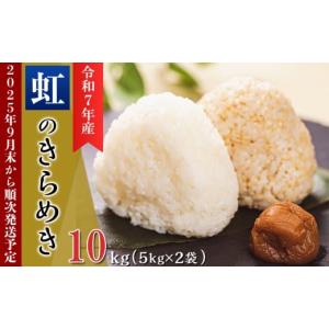 ふるさと納税 米 茨城県 下妻市 令和7年産 にじのきらめき 10kg ( 5kg × 2袋 ) 茨城県下妻市産 米 お米 白米 にじのきらめき 10kg ご飯 こめ 甘い お米 真空…