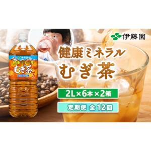 ふるさと納税 お茶類 北海道 恵庭市 『定期便：全12回』健康ミネラル麦茶2L×6本×2箱 50002401