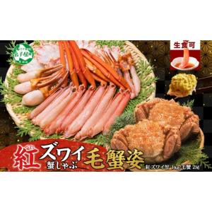 ふるさと納税 カニ 北海道 弟子屈町 3425. 紅ズワイ 蟹しゃぶ ビードロ 1kg 毛蟹 2尾 計700g前後 専用ハサミ・ガイド付き 紅ずわい 毛ガニ 蟹 カニ しゃぶしゃ…