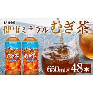 ふるさと納税 お茶類 宮崎県 川南町 健康ミネラル むぎ茶650ml×48本PET 飲料類 お茶 麦茶
