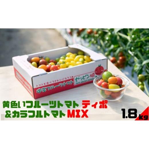 ふるさと納税 茨城県 結城市 黄色いフルーツトマト「ティポ」＆カラフルトマトMIX　計1.8kg（1...