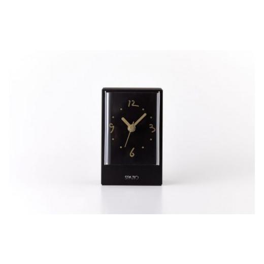 ふるさと納税 大阪府 東大阪市 W-14 置き時計 SPAZIO(スパツィオ) ブラック  ブラック