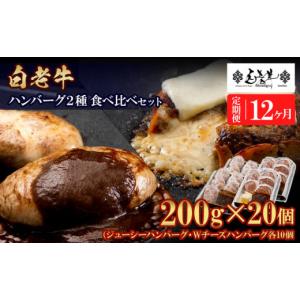 ふるさと納税 牛肉 ハンバーグ 北海道 白老町...の詳細画像1